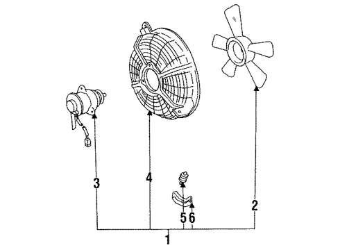 1993 Toyota Celica A/C Condenser Fan Diagram