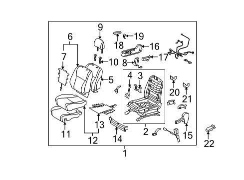 2012 Toyota Highlander Power Seats Diagram 3 - Thumbnail