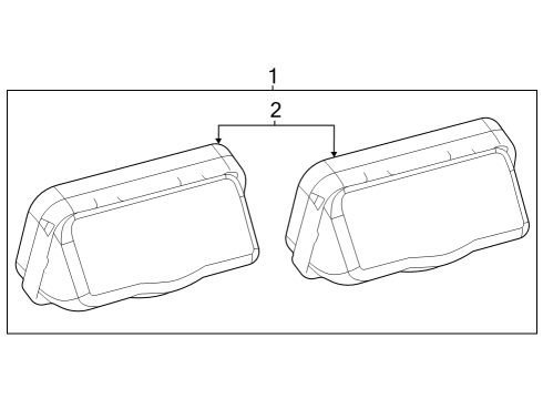 2024 Toyota bZ4X License Lamps Diagram