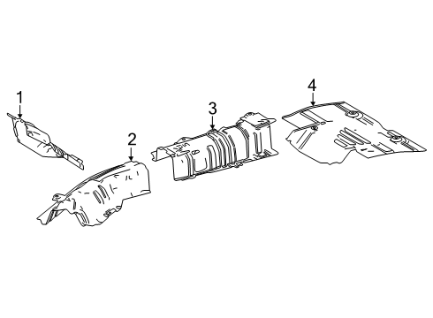 2024 Toyota RAV4 Prime Heat Shields Diagram