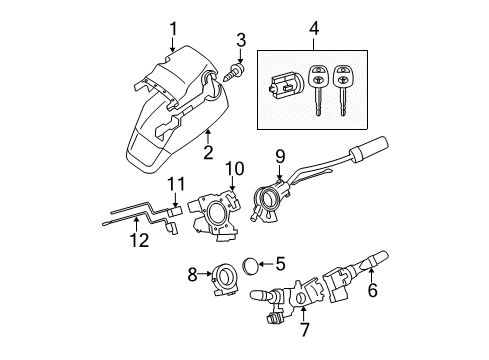 2012 Toyota Tundra Gear Shift Control - AT Diagram