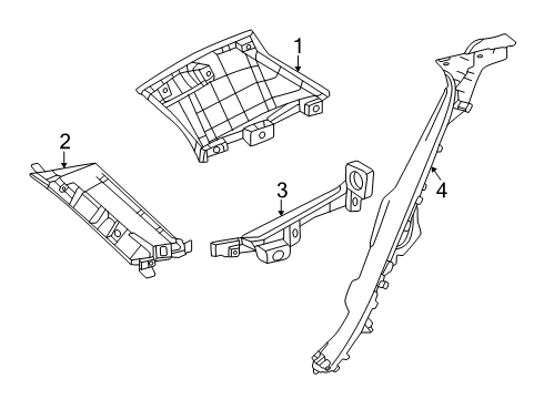 2025 Toyota Crown Signia Interior Trim - Quarter Panels Diagram