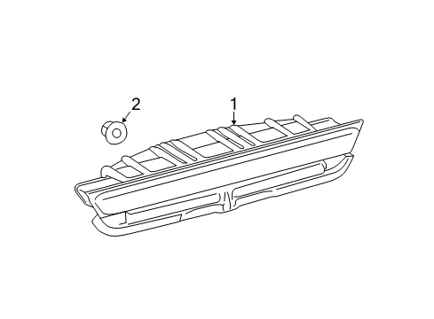 2014 Scion tC High Mount Lamps Diagram