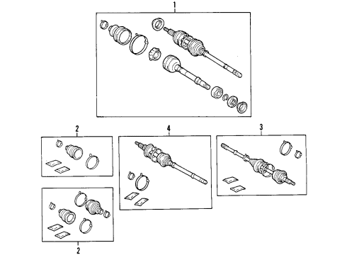 2002 Toyota Sienna Front Axle Diagram