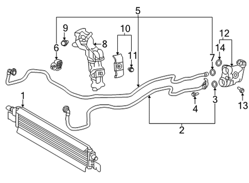 2023 Toyota GR Supra Oil Cooler Diagram