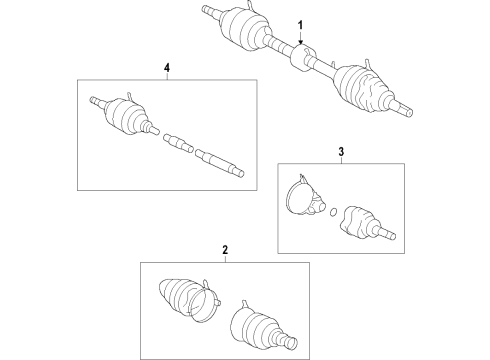 2018 Toyota Yaris iA Front Axle Diagram