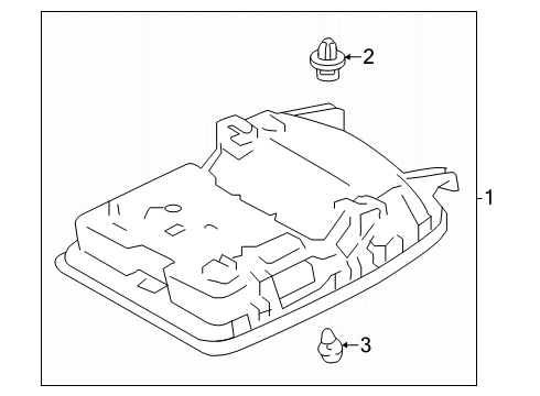 2025 Toyota Camry Overhead Console Diagram