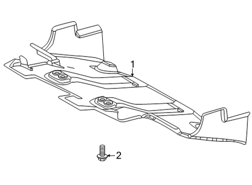 2025 Toyota Tundra Splash Shields Diagram
