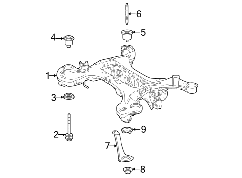 2025 Toyota Grand Highlander Suspension Mounting - Rear Diagram 2 - Thumbnail