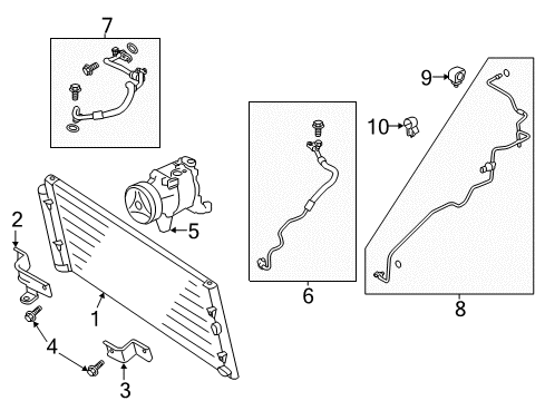 2018 Toyota 86 A/C Compressor Diagram