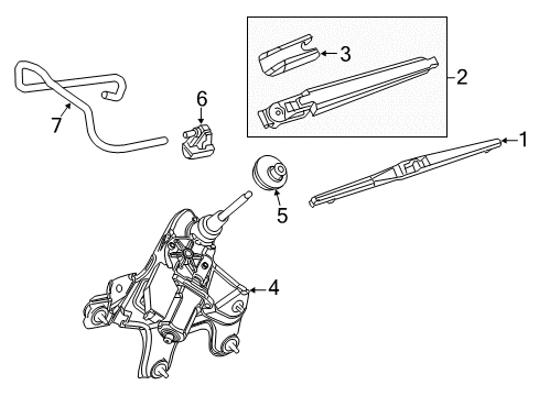 2016 Toyota Highlander Wipers Diagram 2 - Thumbnail