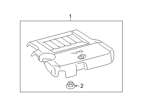 2012 Toyota Venza Engine Appearance Cover Diagram 2 - Thumbnail