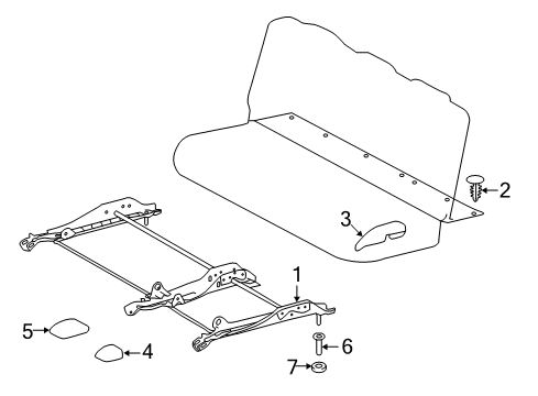 2018 Toyota Highlander Third Row Seats Diagram 3 - Thumbnail