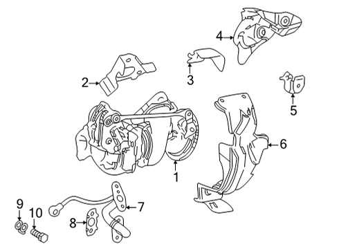 2025 Toyota Tundra Turbocharger & Components Diagram
