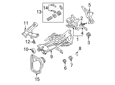 2001 Toyota Avalon Housing & Components Diagram