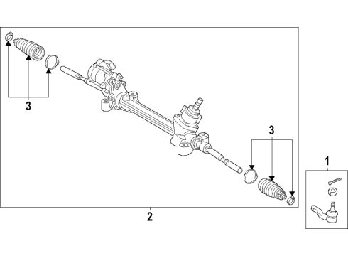 2024 Toyota Sienna Steering Gear & Linkage Diagram 2 - Thumbnail