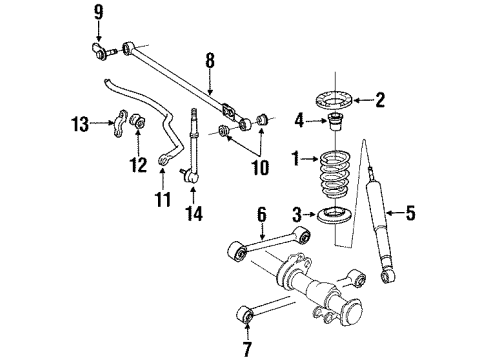 1990 Toyota 4Runner Stabilizer Bar & Components Diagram 4 - Thumbnail