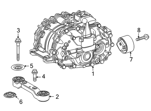 2024 Toyota Sienna Axle & Differential - Rear Diagram
