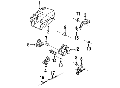 1984 Toyota Pickup Steering Column Components Diagram 2 - Thumbnail