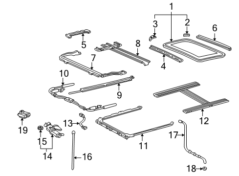 2002 Toyota Land Cruiser Sunroof Diagram