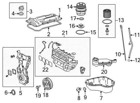 2017 Toyota RAV4 Engine Parts Diagram 2 - Thumbnail