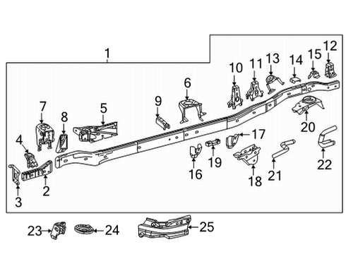 2025 Toyota Tundra Frame & Components Diagram 2 - Thumbnail