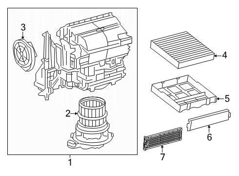 2025 Toyota Crown Signia Blower Motor & Fan Diagram