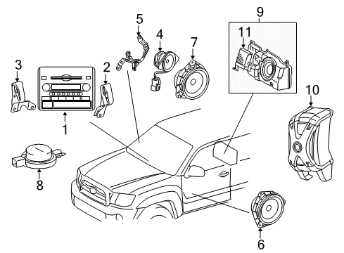 2012 Toyota Tacoma Sound System Diagram