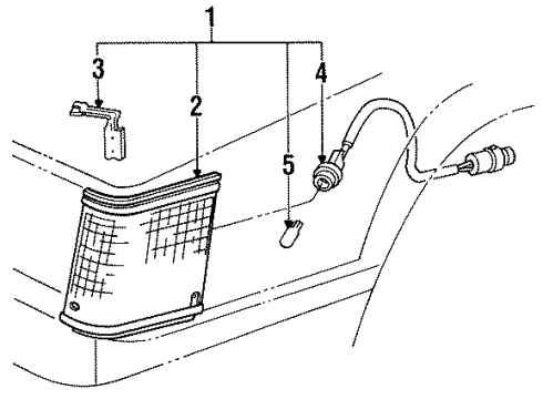 1984 Toyota Camry Park Lamps Diagram