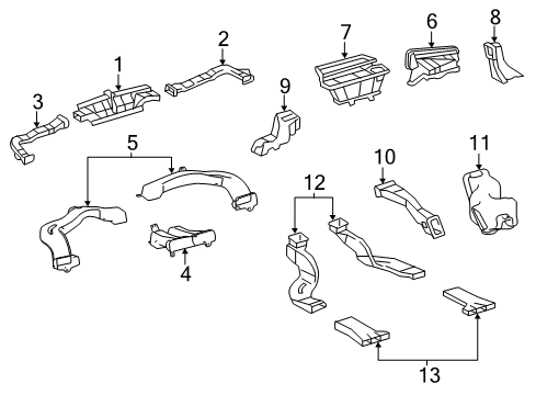 2016 Toyota Avalon Ducts Diagram