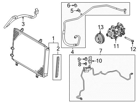 2015 Toyota Avalon A/C Condenser Diagram 2 - Thumbnail