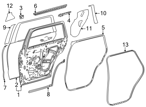 2025 Toyota Sequoia Door & Components Diagram 2 - Thumbnail