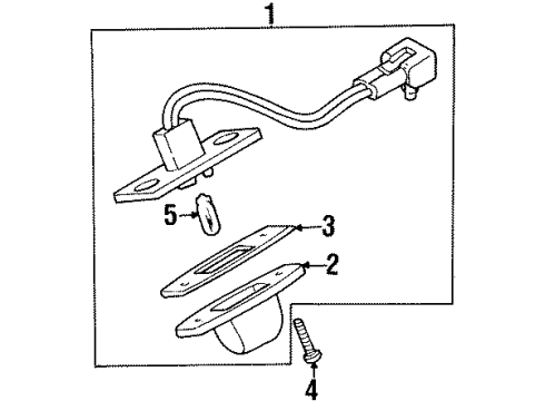 1984 Toyota Pickup License Lamps Diagram
