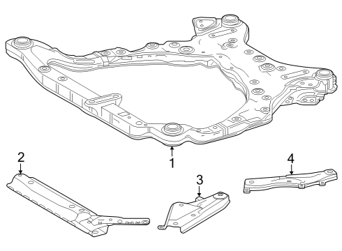 2024 Toyota Crown Suspension Mounting - Front Diagram