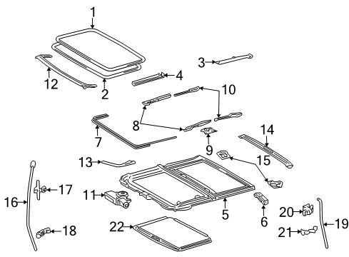 2003 Toyota Camry Clamp(For Vacuum Hose), Rear Diagram for 90959-01434