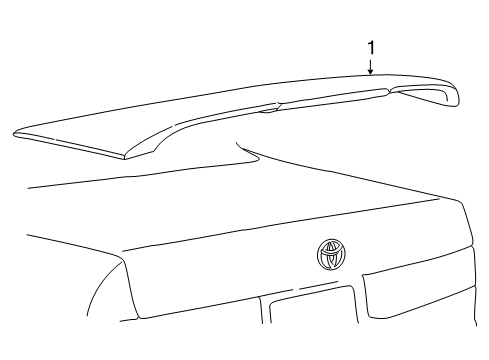 1999 Toyota Camry Rear Spoiler Diagram
