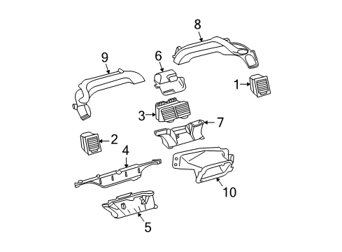 2010 Scion tC Ducts Diagram
