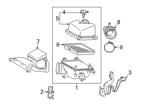 2019 Toyota Sienna Air Intake Diagram