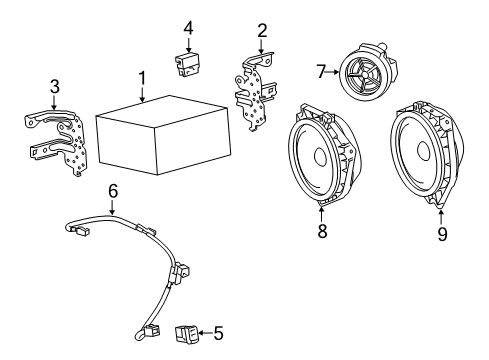 2018 Toyota Corolla iM Sound System Diagram