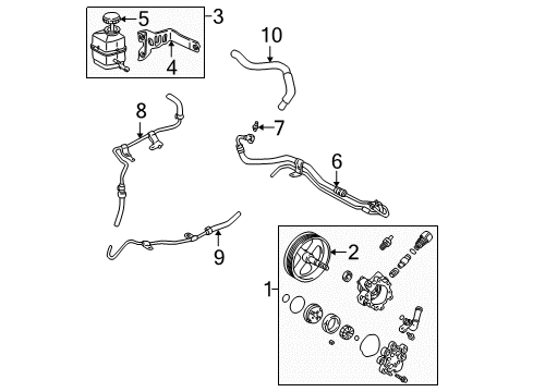 2003 Toyota Solara P/S Pump & Hoses Diagram 2 - Thumbnail