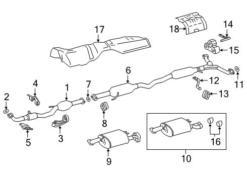 2019 Toyota Avalon Exhaust System Diagram 2 - Thumbnail