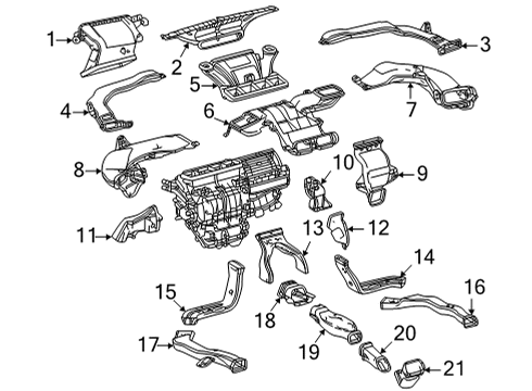 2020 Toyota Mirai Ducts Diagram