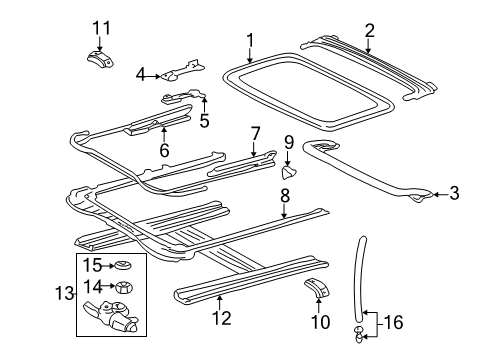 1999 Toyota Sienna Sunroof Diagram