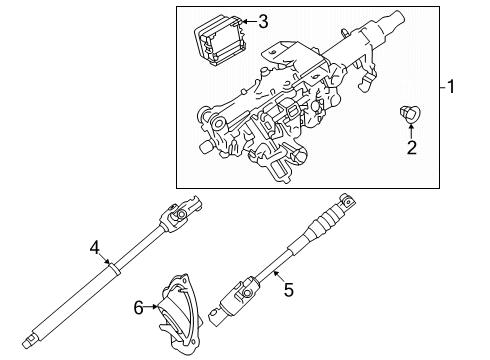 2024 Toyota Land Cruiser Steering Column Diagram 3 - Thumbnail