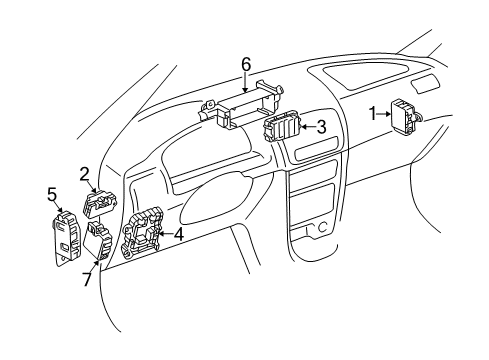 1998 Toyota Corolla Relay Diagram for 82810-AB031