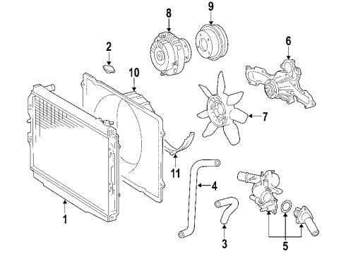 2006 Toyota Tundra Cooling Fan Diagram 4 - Thumbnail