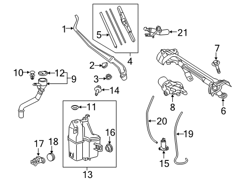 2023 Toyota RAV4 Prime Wipers Diagram 2 - Thumbnail