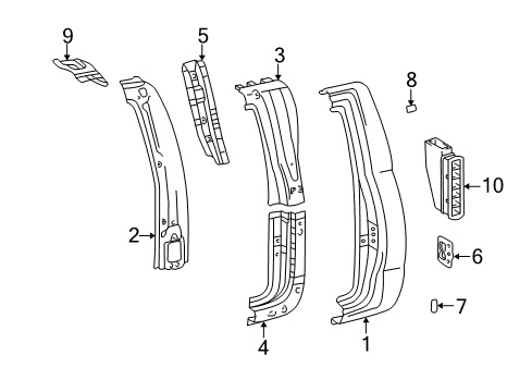 2006 Toyota Tundra Side Panel & Components Diagram 3 - Thumbnail