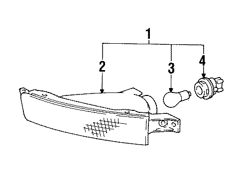 1992 Toyota Camry Signal Lamps Diagram