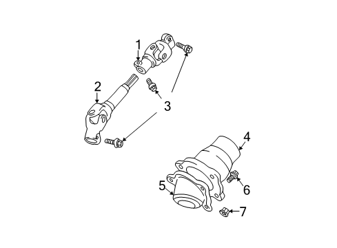 2002 Toyota Prius Lower Steering Column Diagram